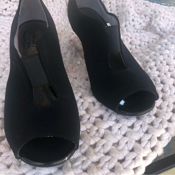 Life Stride Simply Comfort black suede dressy heels - Picture 3 of 8